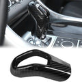 Carbon Fiber Style Car Gear Shift Knob Cover Trim Frame ABS 