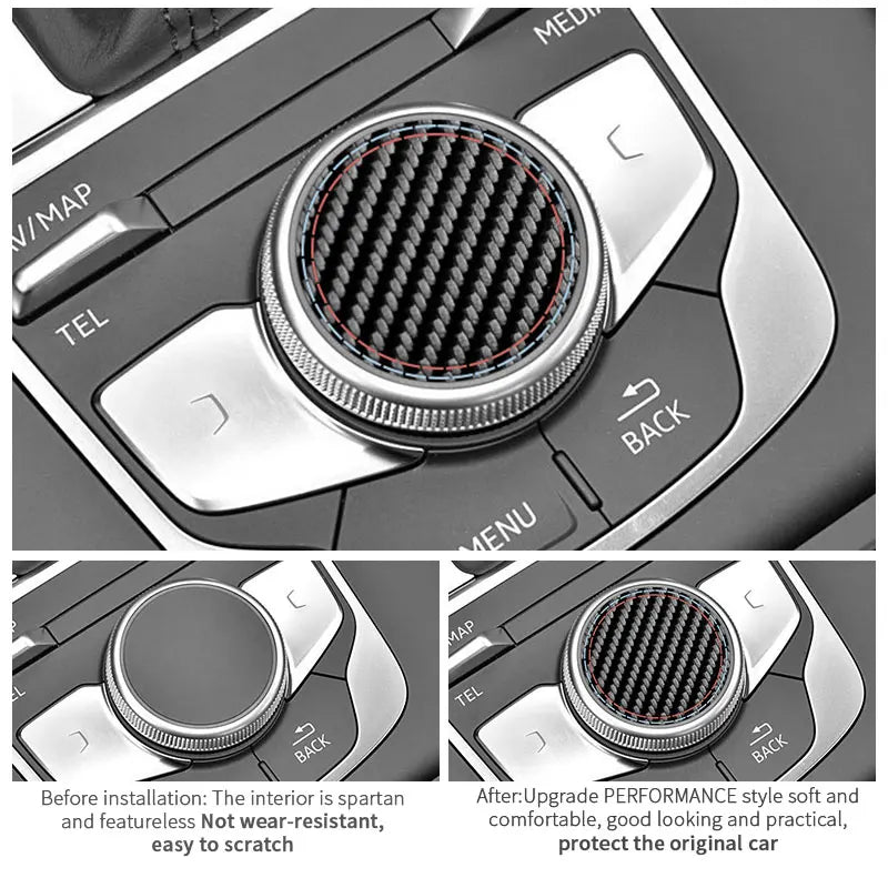 For Audi 8V A3 S3 (2014-2019) Sport Car Multimedia Button Kn