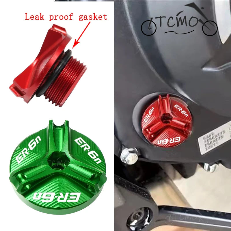For Kawasaki ER-6N ER6N ER 6N Motorcycle CNC Aluminum Engine