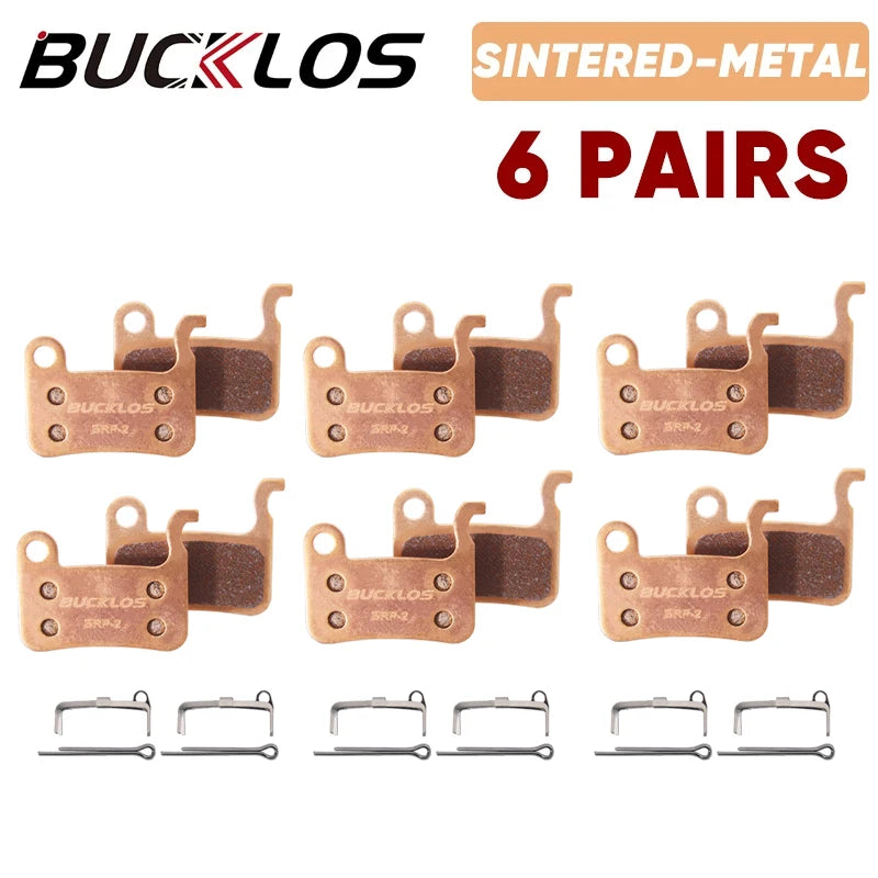 BUCKLOS Sintered-Metal MTB Brake Pads for M06 M07 Bicycle Hydraulic Disc Brake Pads Metallic Bike Brake Pad Mountain Bike Part