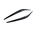 2Pcs Car Headlights Eyebrow Eyelid Trim Cover Sticker Carbon