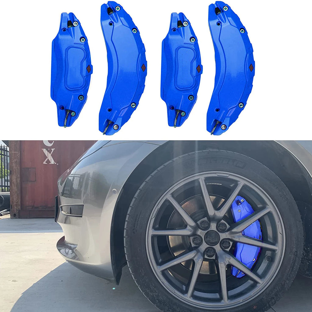 Brake Caliper Covers for Tesla Model Y 2020 2021 2022 2023 2024 Accessories Wheel Hub Front Rear Brakes Caliper Covers Set of 4
