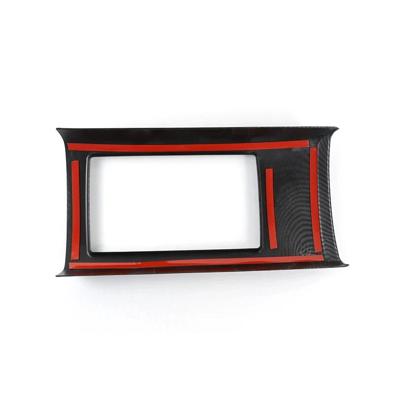 Carbon Fiber Car Styling Central Armrest Storage Box Panel C