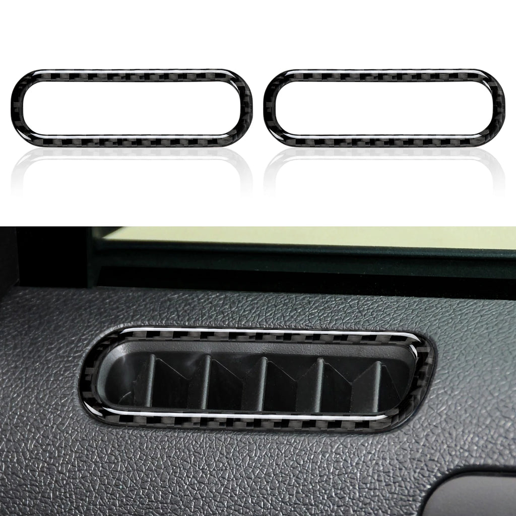 For Ford Mustang GT Shelby (2010-2014) Carbon Fiber Interior Sticker Car Center Console Gear Shift Panel Steering Wheel Trim