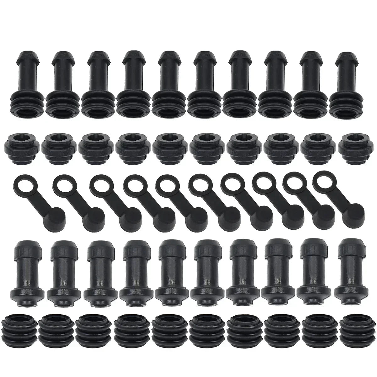 10Pcs 8mm Car Brake Pump Dust Cap Oil Drain Screw Cap Brake Caliper Bleed Nipple Black Screw Dust Caps Cover Rubber Motorcycle