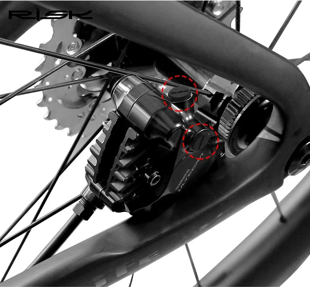 4pcs Road Bicycle Oil Disc Bleed Nipple Cover Oil Nozzle Dus