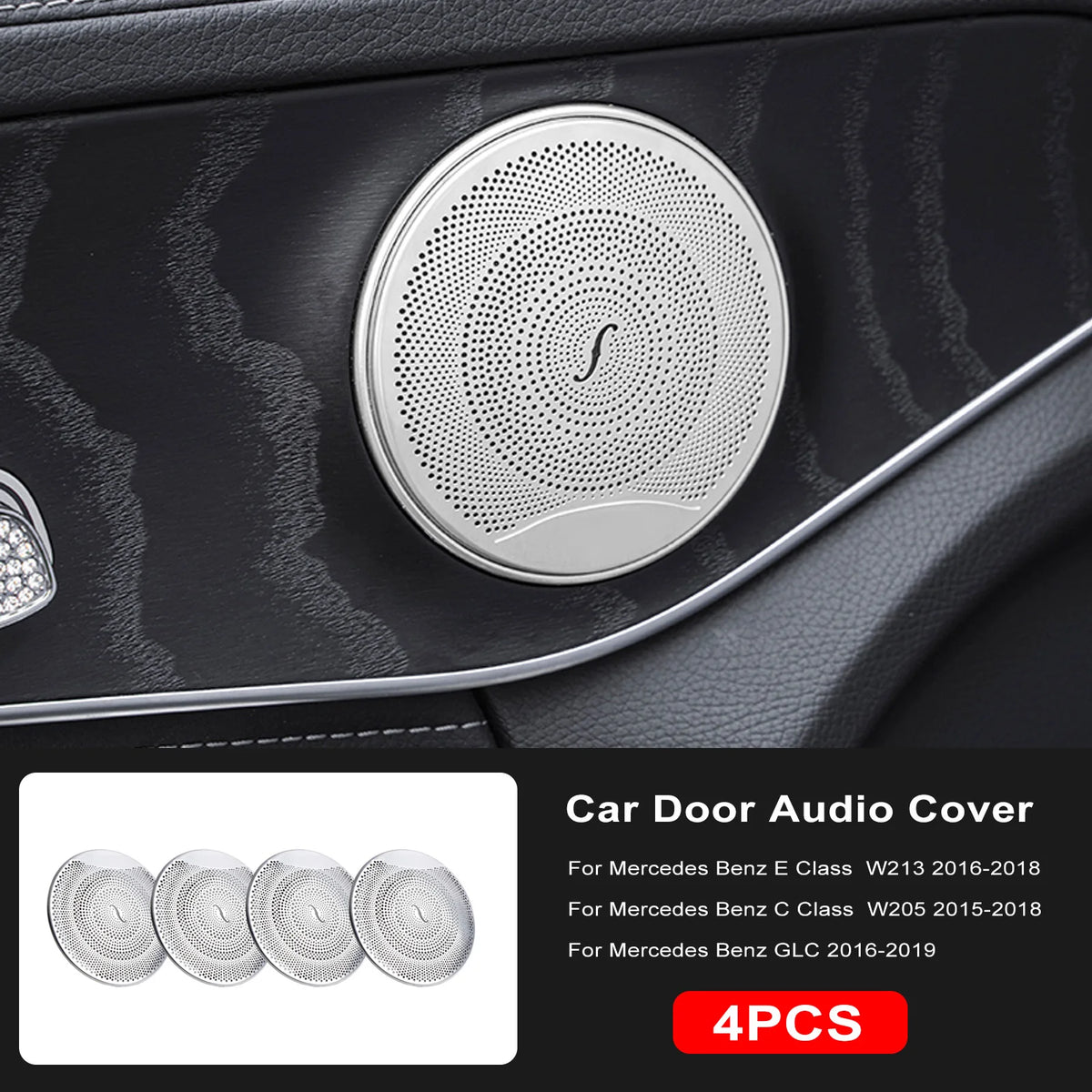 4PCS For Mercedes Benz W213 W205 X253 E C GLC Class Car Door