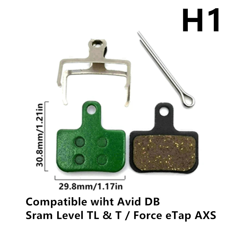 1 Pair Ceramic MTB Hydarulic Disc Brake Pads Road For Shimano SRAM Magura Durable & Reliable Performance Cycling Accessory