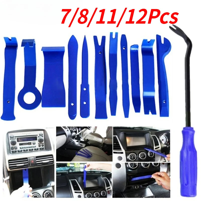 7/8/11/12Pcs Car Door Clip Car Disassembly Tools Set DVD Ste