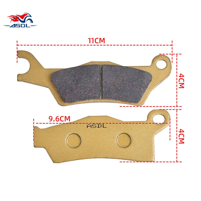 Front Rear Brake Pads Disc For Can Am Outlander 450 570 650 