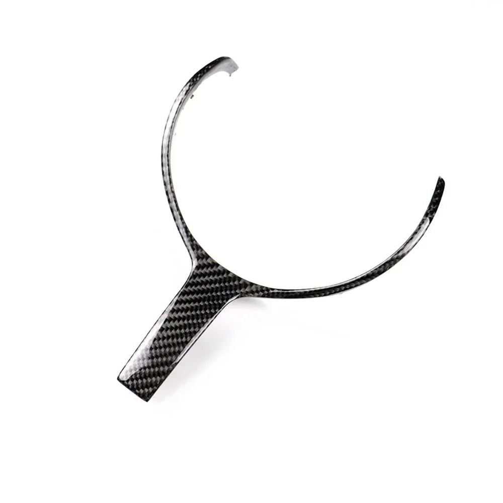 For BMW F Series Steering Wheel Carbon Fiber Trim Cover For 
