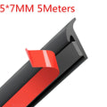 Universal 5M Car T-Type Sealing Strip Rubber For Car Edge Tr