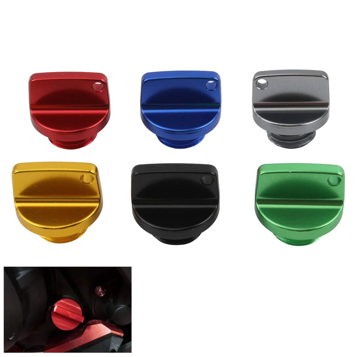CNC Oil Cover Motorcycle Oil Cap Accessories Engine Hood Scr