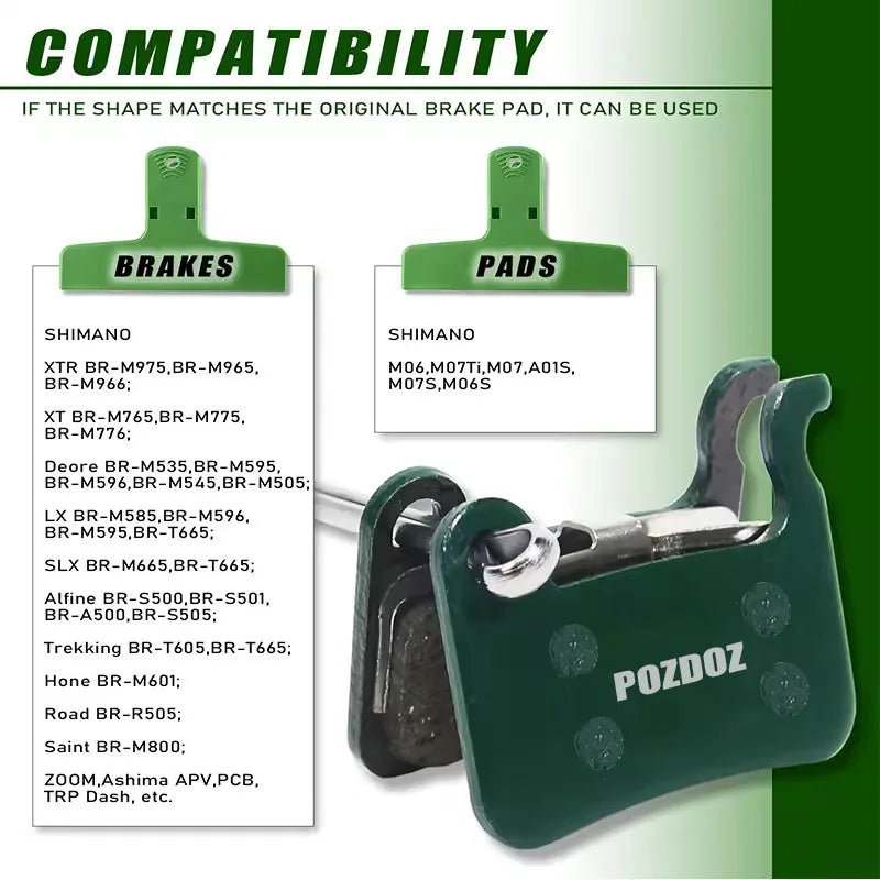 POZDOZ Ceramic Hydraulic Disc Brake Pads for SHIMANO A01S M0