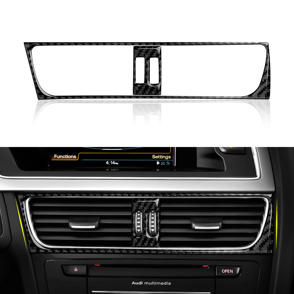Car Center Console Gear Shift Panel Set For Audi A4 S4 RS4 A5 S5 RS5 (2007-2016) Carbon Fiber Interior Sticker Trim Accessories