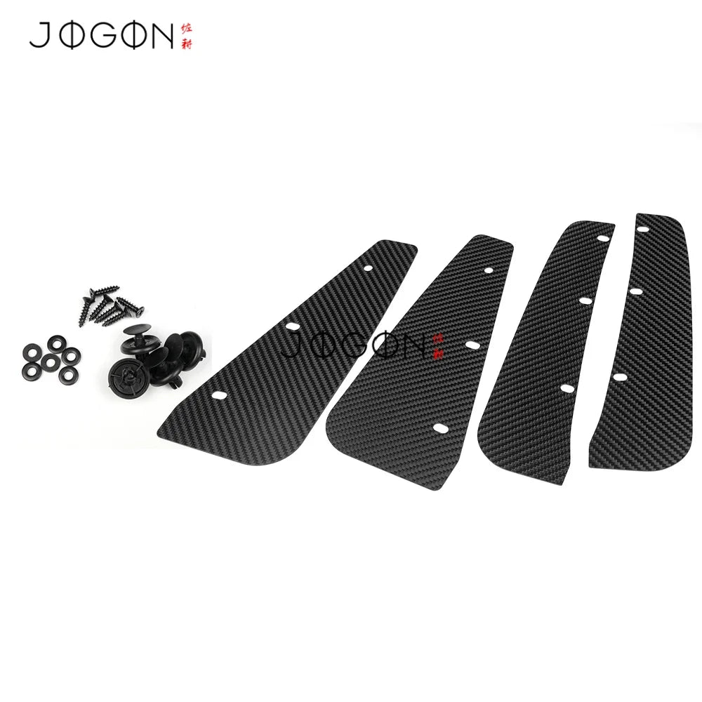 4Pcs Real Carbon Fiber Car Side Fender Mudflaps Splash Mud G