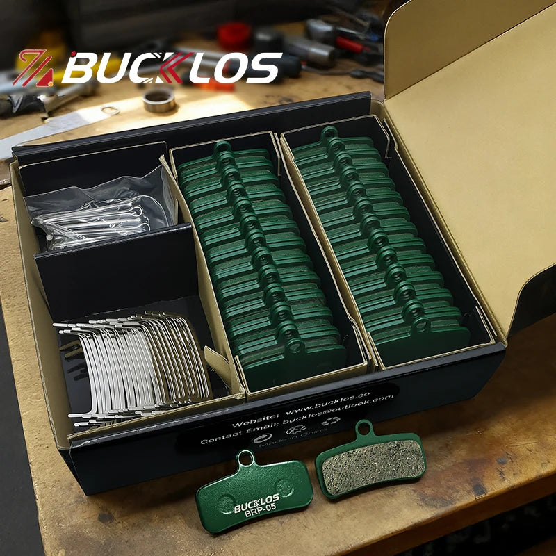 25 Pairs BUCKLOS BRP-05 Bike Disc Brake Pads Ceramic Resin B