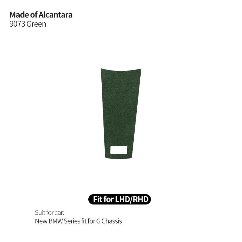 For New BMW Series Fit for G Chassis Made of Alcantara Steering Wheel Stickers Panel Trim Frame Car Interior Tuning Accessories