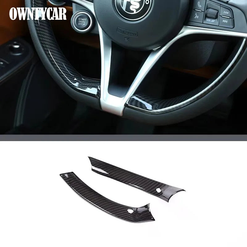 ABS Carbon Fiber For Alfa Romeo Stelvio 2017-2020 Car Interior Trim Sticker Accessories Car Modification Car Styling
