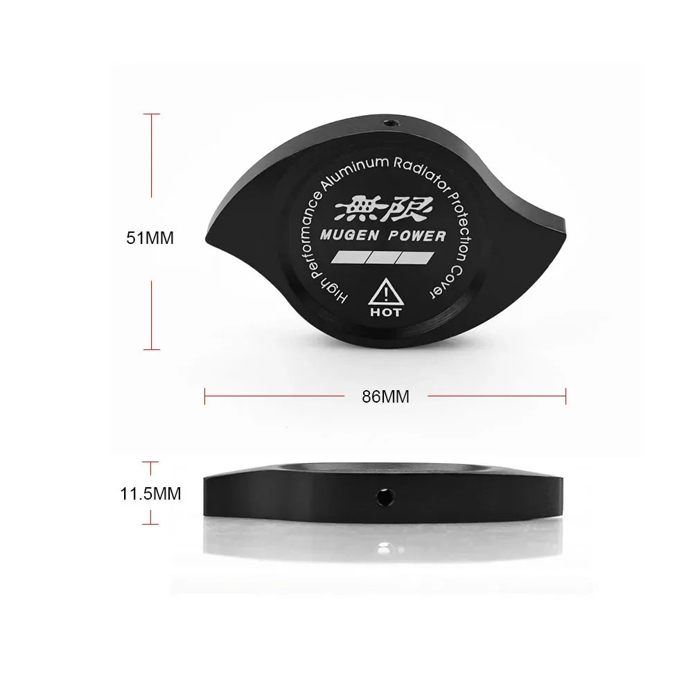 MUGEN Billet Aluminum Radiator Protector Pressure Cap Cover 