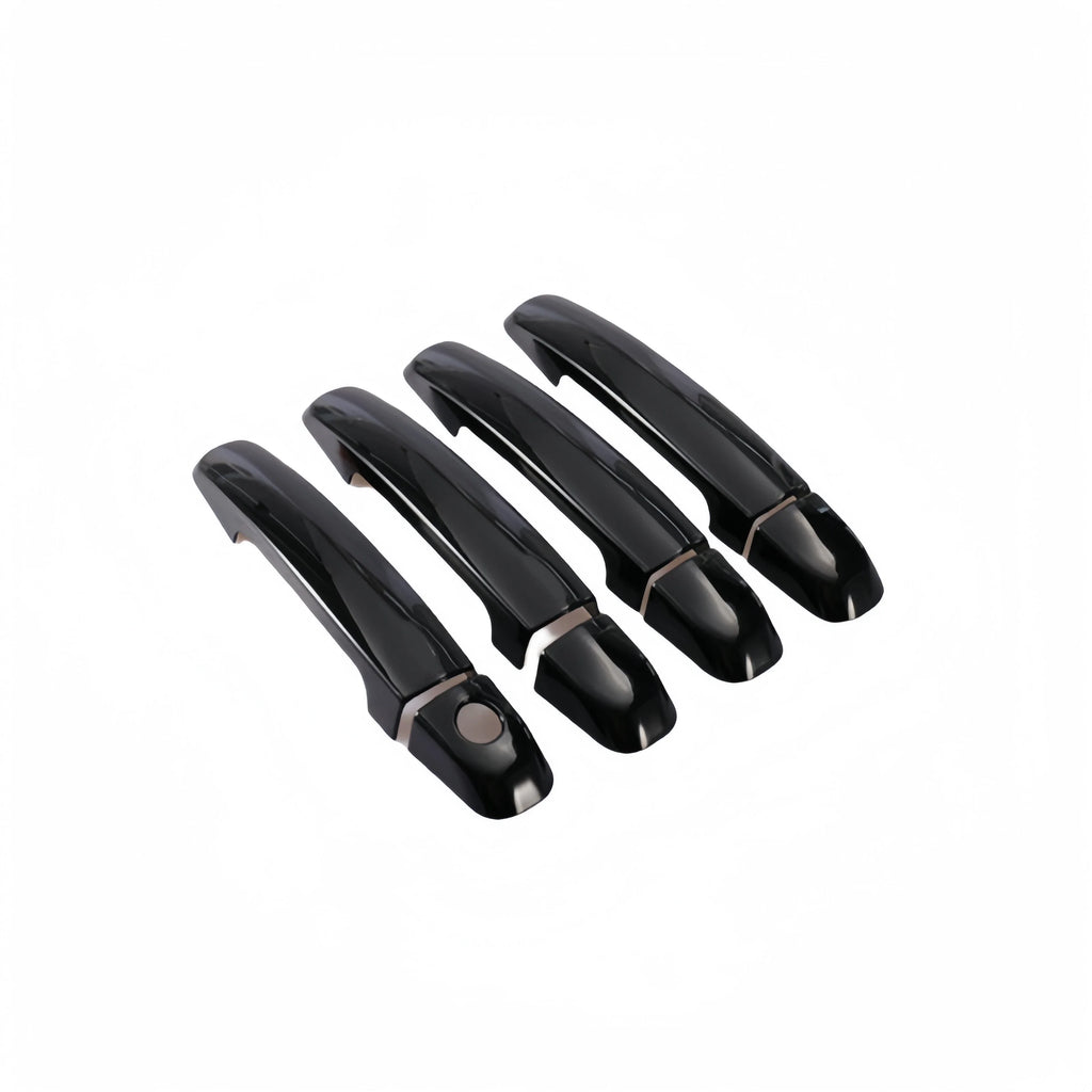 Glossy Black Carbon Fiber Car Door Handle Cover Trim Sticker Styling Accessories For Suzuki Swift 2005-2017