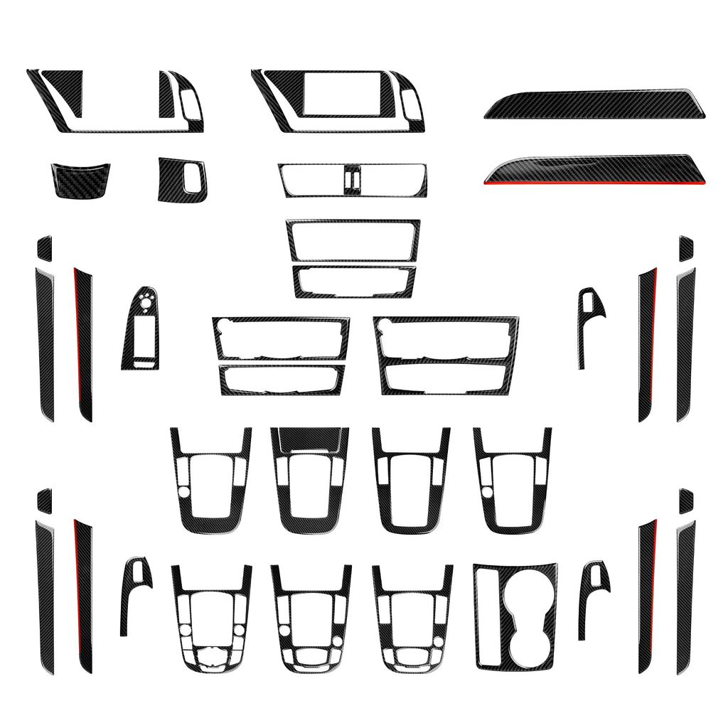 Car Center Console Gear Shift Panel Set For Audi A4 S4 RS4 A
