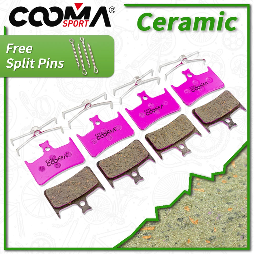 4 Pairs Ceramic Bicycle Disc Brake Pads for Hope Tech 3 E4 R