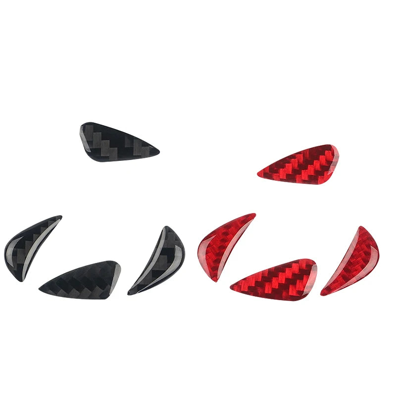 1Pcs Carbon Fiber Car Steering Wheel Sticker Trim For Hyunda
