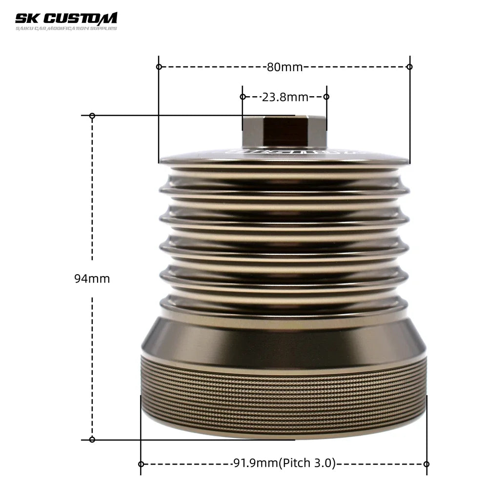 SK CUSTOM EA113 Engine Oil Filter Cap for Volkswagen Golf Tiguan Audi A1 A3 A4 A6L TT Engine Car Modifications