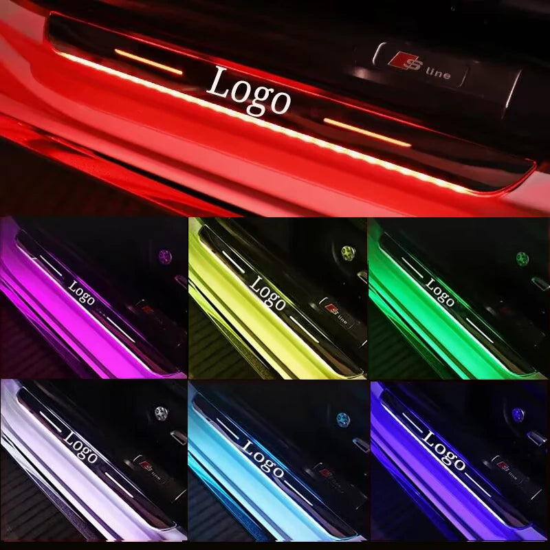 Customized Magnetic Car Door Sill Pedal Illuminated Lights L