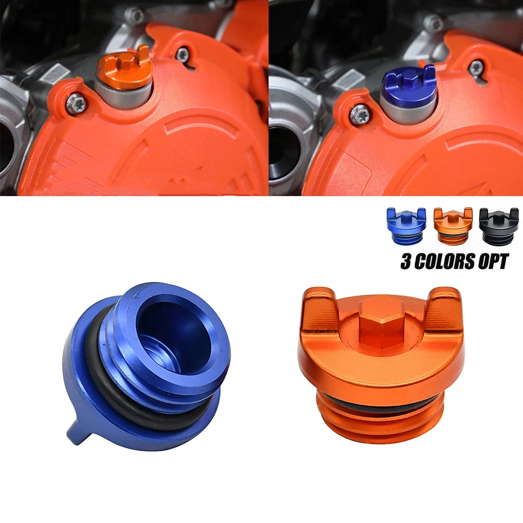 Motocross Engine Oil Filler Plug Cap Cover For KTM EXC EXCF 
