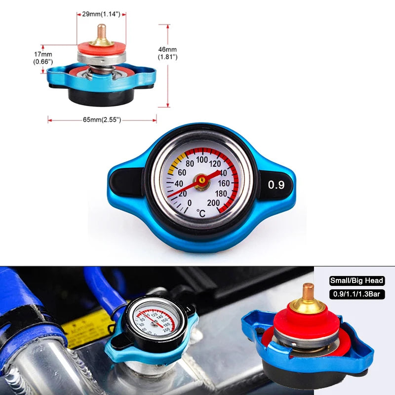 Car Automobile Styling SPSLD Thermo Radiator Cap Tank Cover 