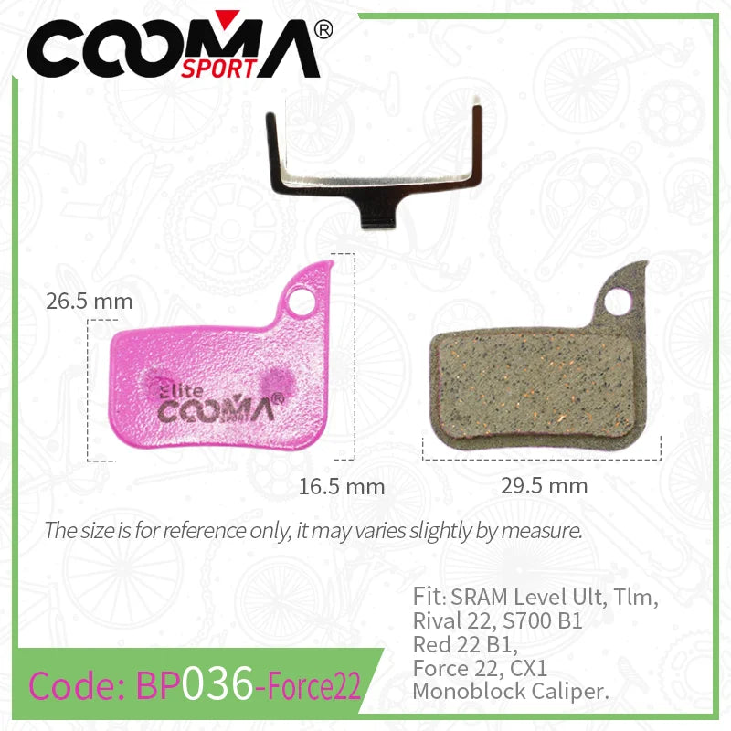 Ceramic Bicycle Brake Pads for SRAM Avid Shimano Magura Hayes Formula Hope MTB Road Bike 4 Pairs Elite