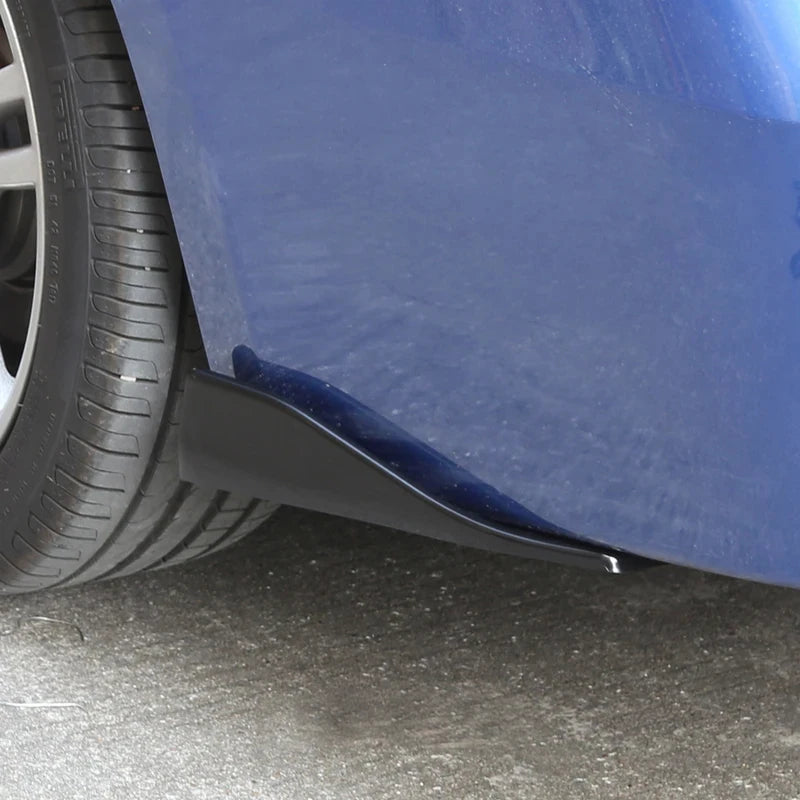 Universal Fit Car Spoiler Lip Carbon Fiber Glossy Black Rear