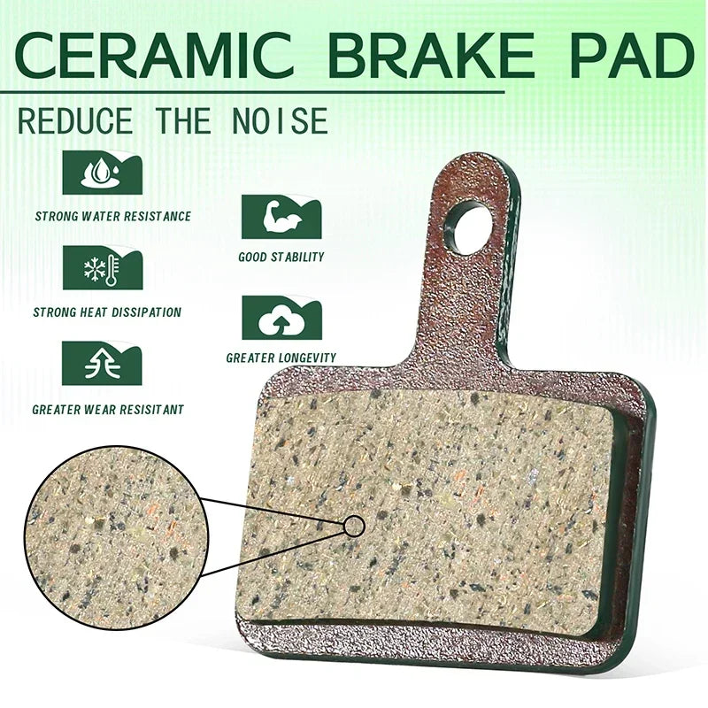 BUCKLOS MTB Ceramic Brake Pad Bicycle for Shimano B01S B03S 