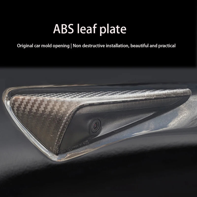 For Tesla Model 3/Y Side Camera Protection Cover Carbon Fibe