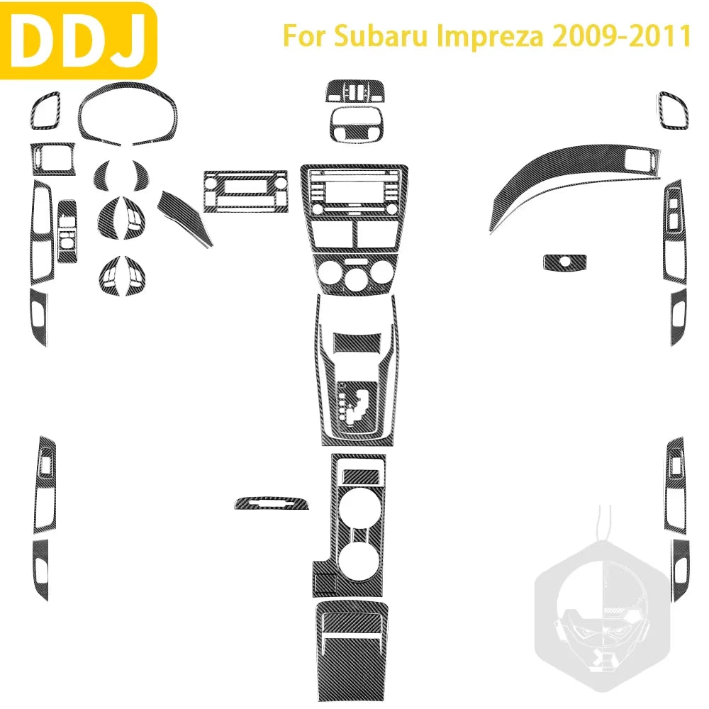 For Subaru Impreza 2009 2010 2011 Accessories Carbon Fiber C