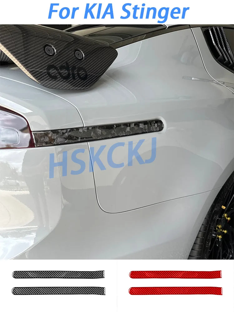 For Kia Stinger 2018-2023 Carbon Fiber Rear Light Emblems Si