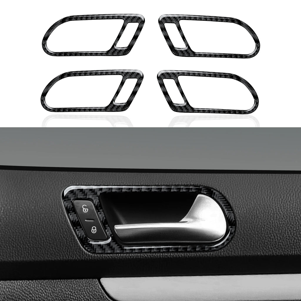 Car Center Console Gear Shift Panel For Volkswagen Golf VI MK6 GTI R Plus (2010-2014) Carbon Fiber Interior Sticker Trim Set Kit