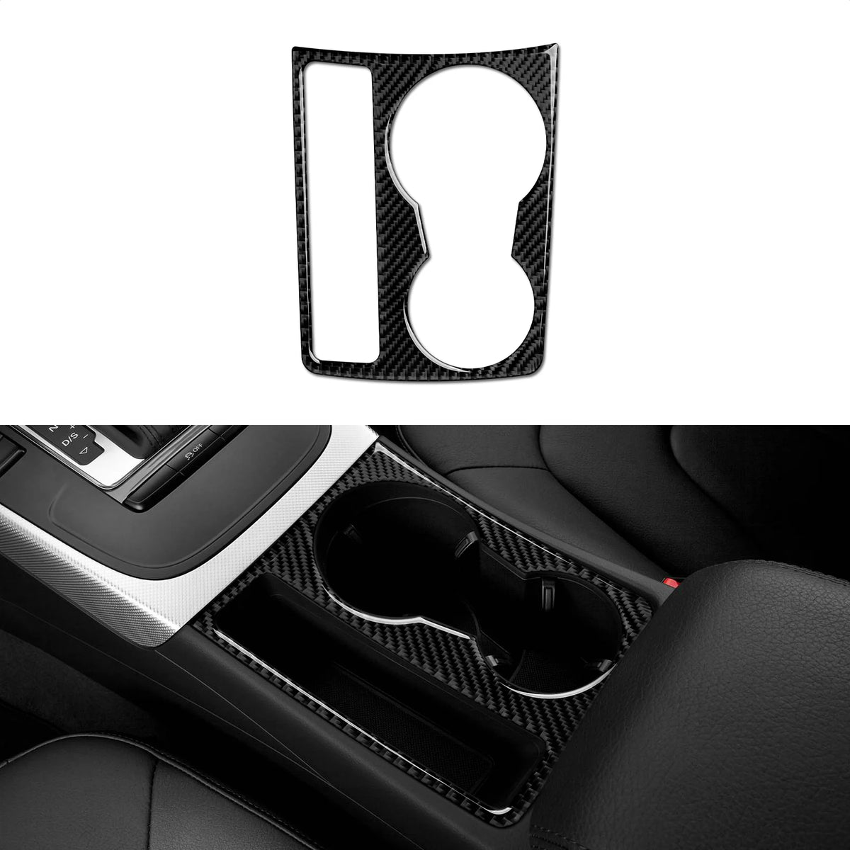 Car Center Console Gear Shift Panel Set For Audi A4 S4 RS4 A5 S5 RS5 (2007-2016) Carbon Fiber Interior Sticker Trim Accessories