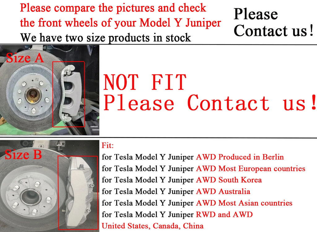 For Tesla Model Y YL Juniper Brake Caliper Cover 2025 2026 4
