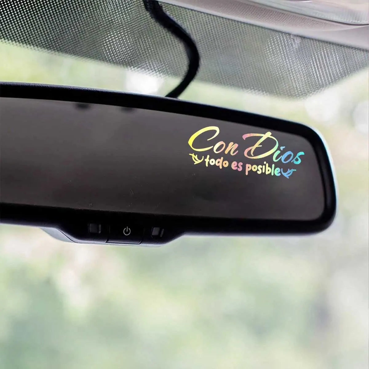 With God Everything Is Possible Stickers for Mirrors Ideal Gifts Suitable for Glass Surfaces Car Trim Accessories