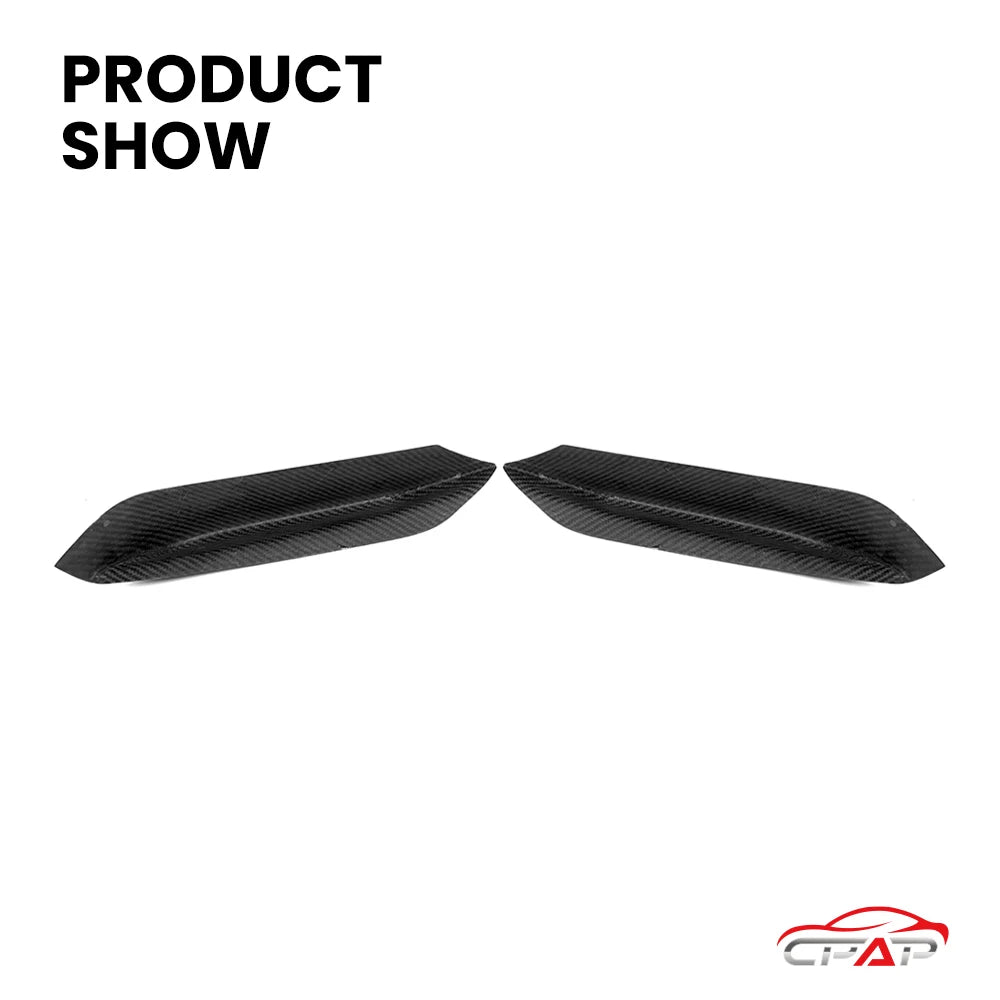 Real Dry Carbon Fiber Car Front Upper Splitter Trim For BMW 