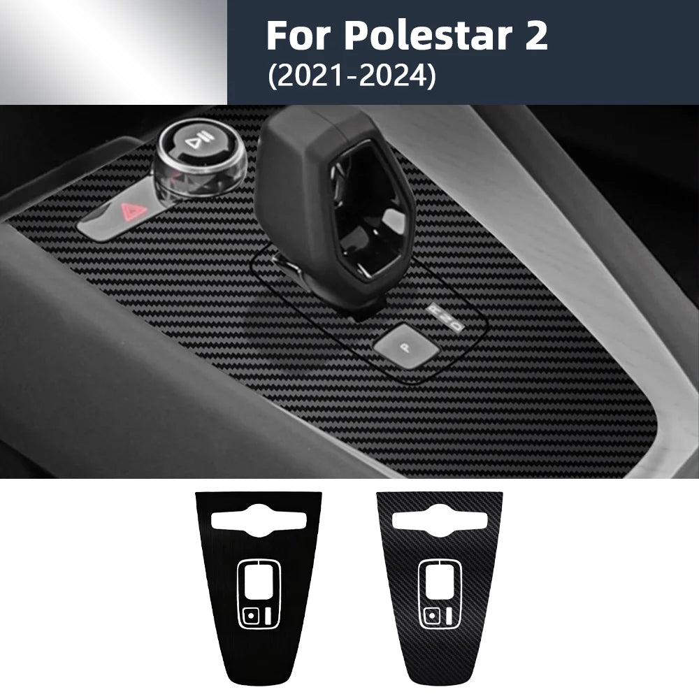 Carbon Fiber 3D Interior PET Wrap Film Gear Shift Trim Stick