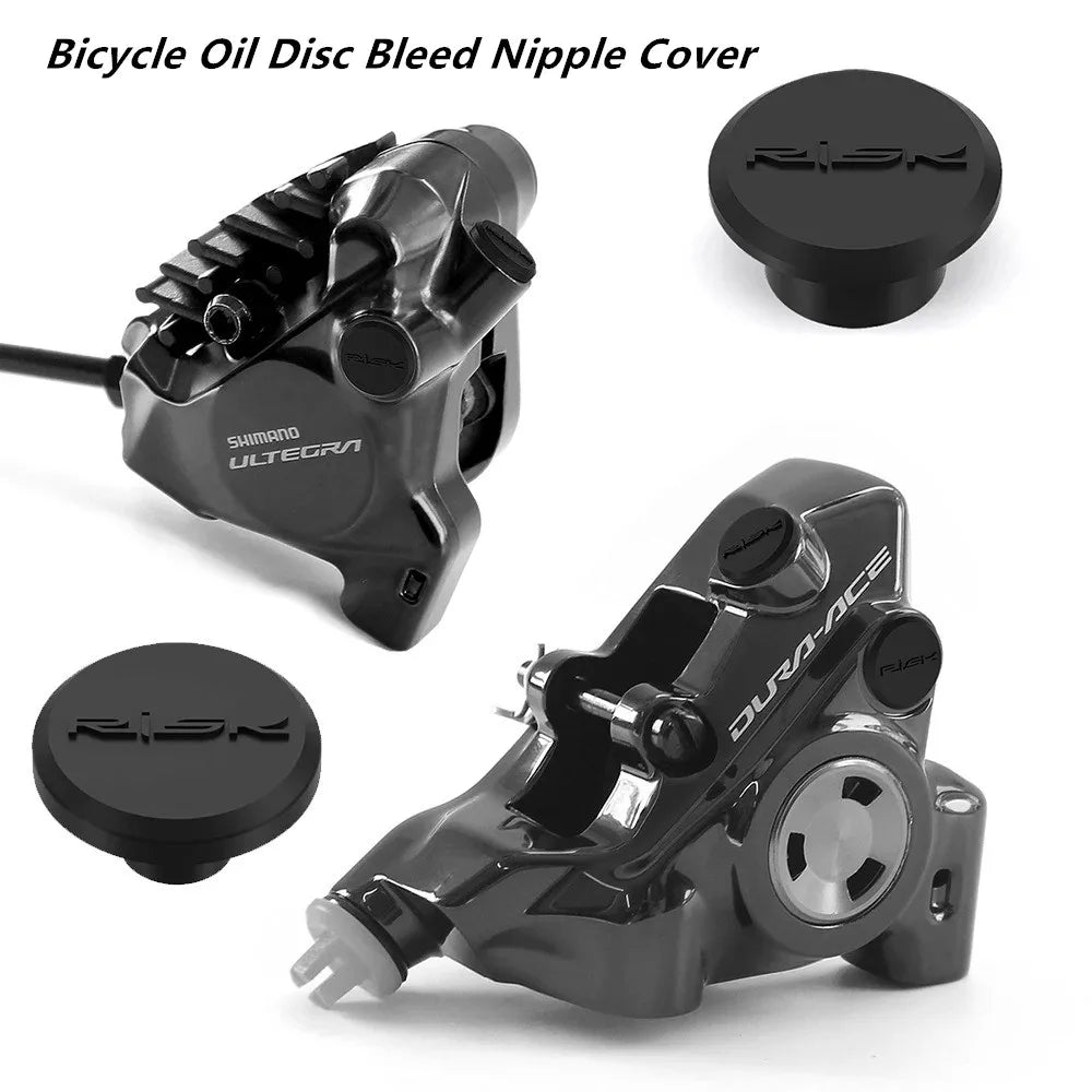 4pcs Road Bicycle Oil Disc Bleed Nipple Cover Oil Nozzle Dus