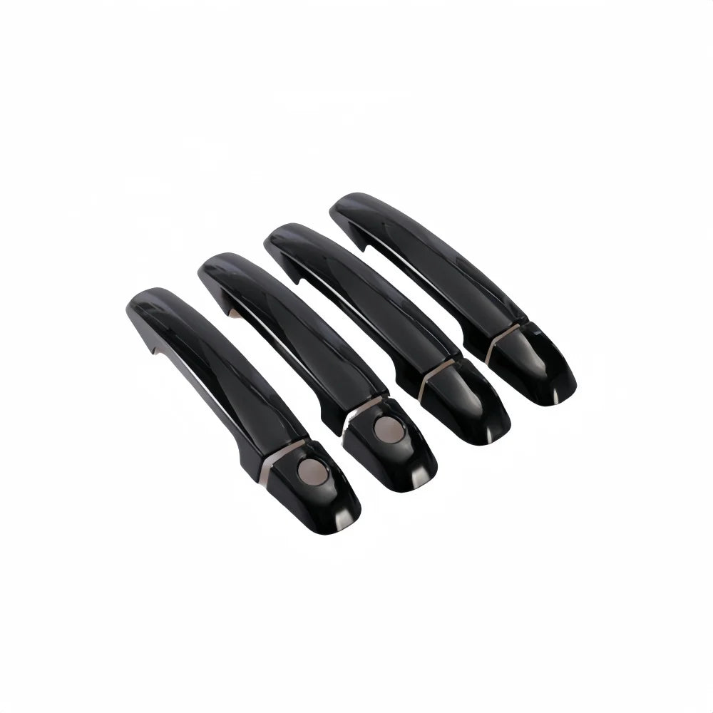 Glossy Black Carbon Fiber Car Door Handle Cover Trim Sticker Styling Accessories For Suzuki Grand Vitara 2005 -2012