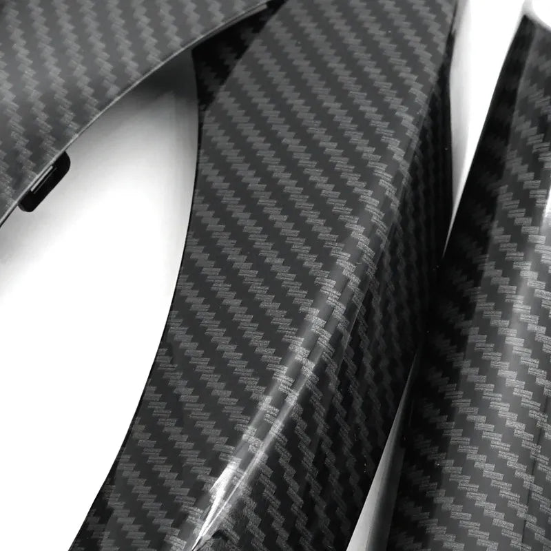 2pcs Car Accessories Carbon Fiber Texture Left / Right Door 