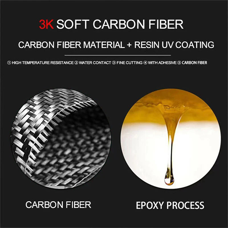 Carbon Fiber Car Instrument Screen Panel Trim Frame Interior