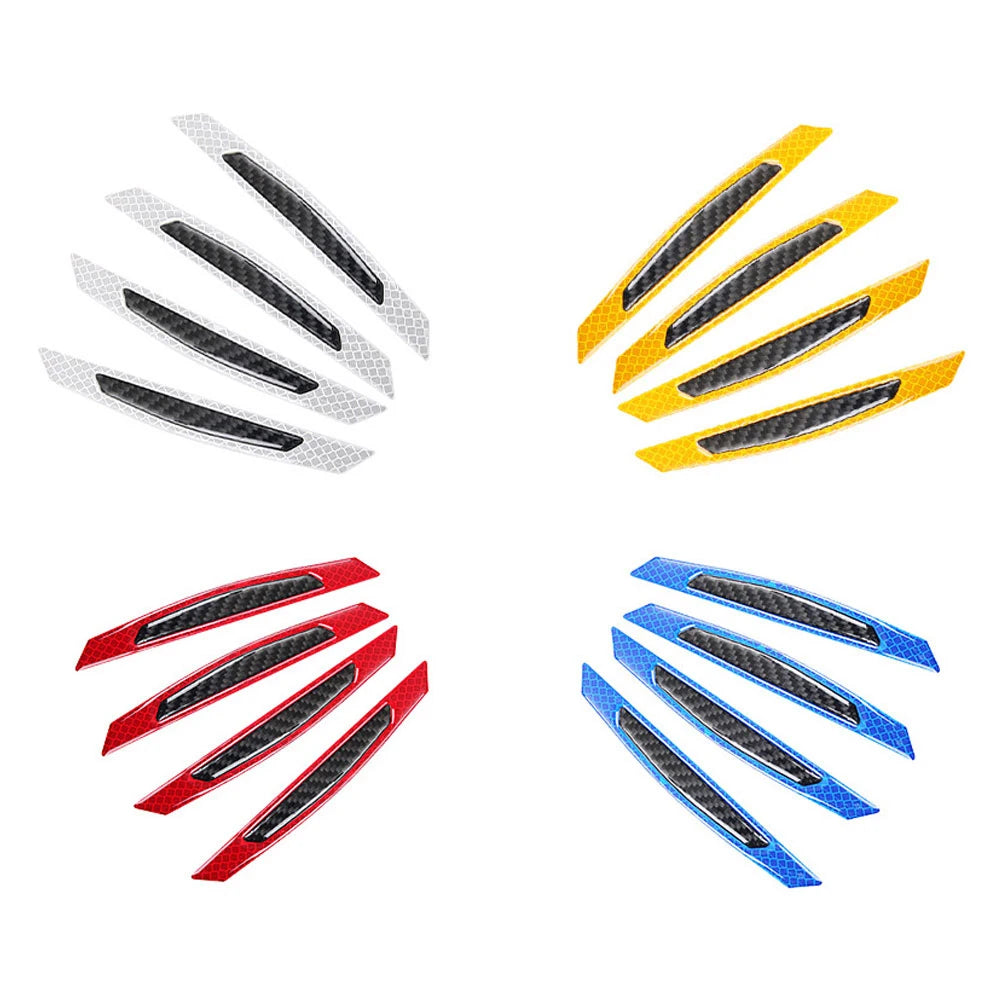 4Pcs/Set Reflective Warning Door Side Edge Protection Anti-S