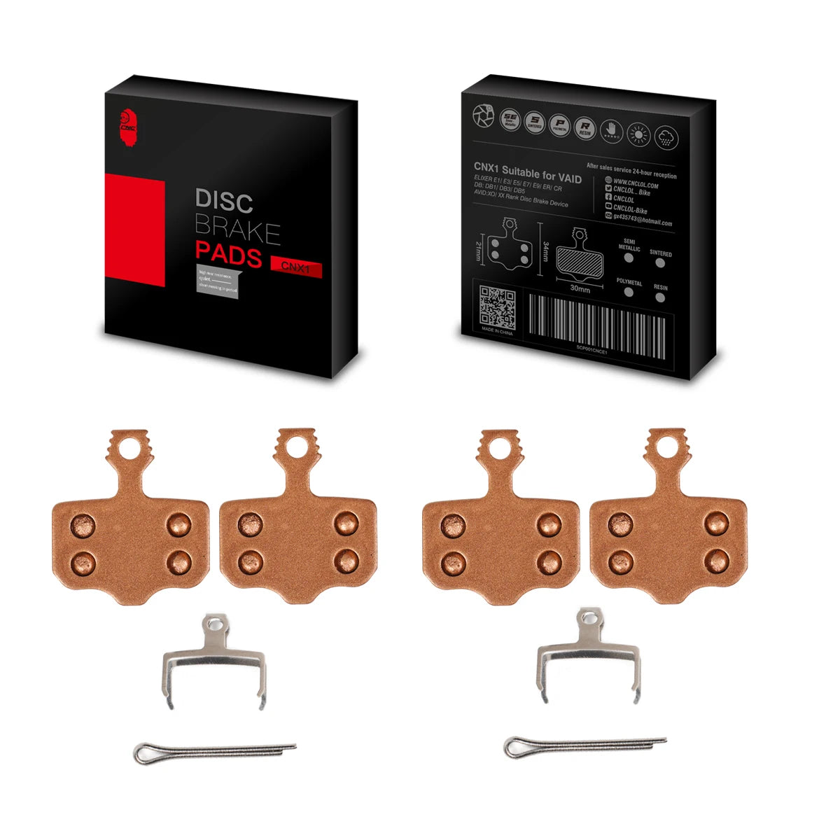 SUNTNUR Disc Brake Pads For AVID ELIXIR R CR CR-MAG SRAM LEVEL T TL DB1 3 5 Ceramic/Sintered/Resin Bike Brake Pads 2 Pair
